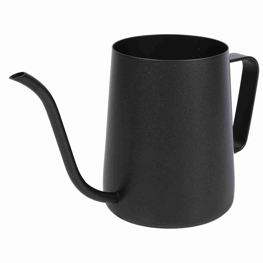 Schwarzer Edelstahl-Kaffeekessel mit Schwanenhalsauslauf (250ml)