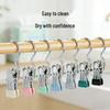 Multifunctional Stainless Steel Hook Clips - No-Trace Clothes Pegs for Drying Hats and Small Items.