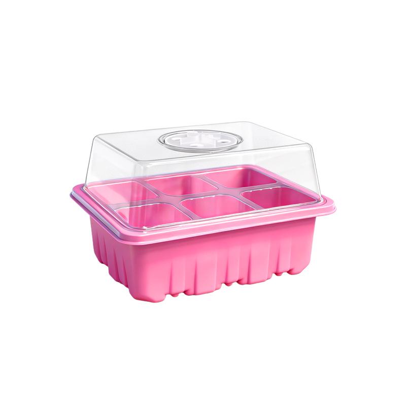 Colorful Seedling Tray with Ventilation Holes for Home Balcony Planting