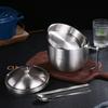 Miska ze stali nierdzewnej 304 Miska na zupę Miska na makaron ze stali nierdzewnej 304 Izolowana dwuwarstwowa Duża pojemność Miski na zupę 1000ml