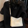 Simple Solid Color Crossbody Bags Women High Quality Commuting Daily Pack Korean Style Bucket Single Shoulder Bag Lady Handbags