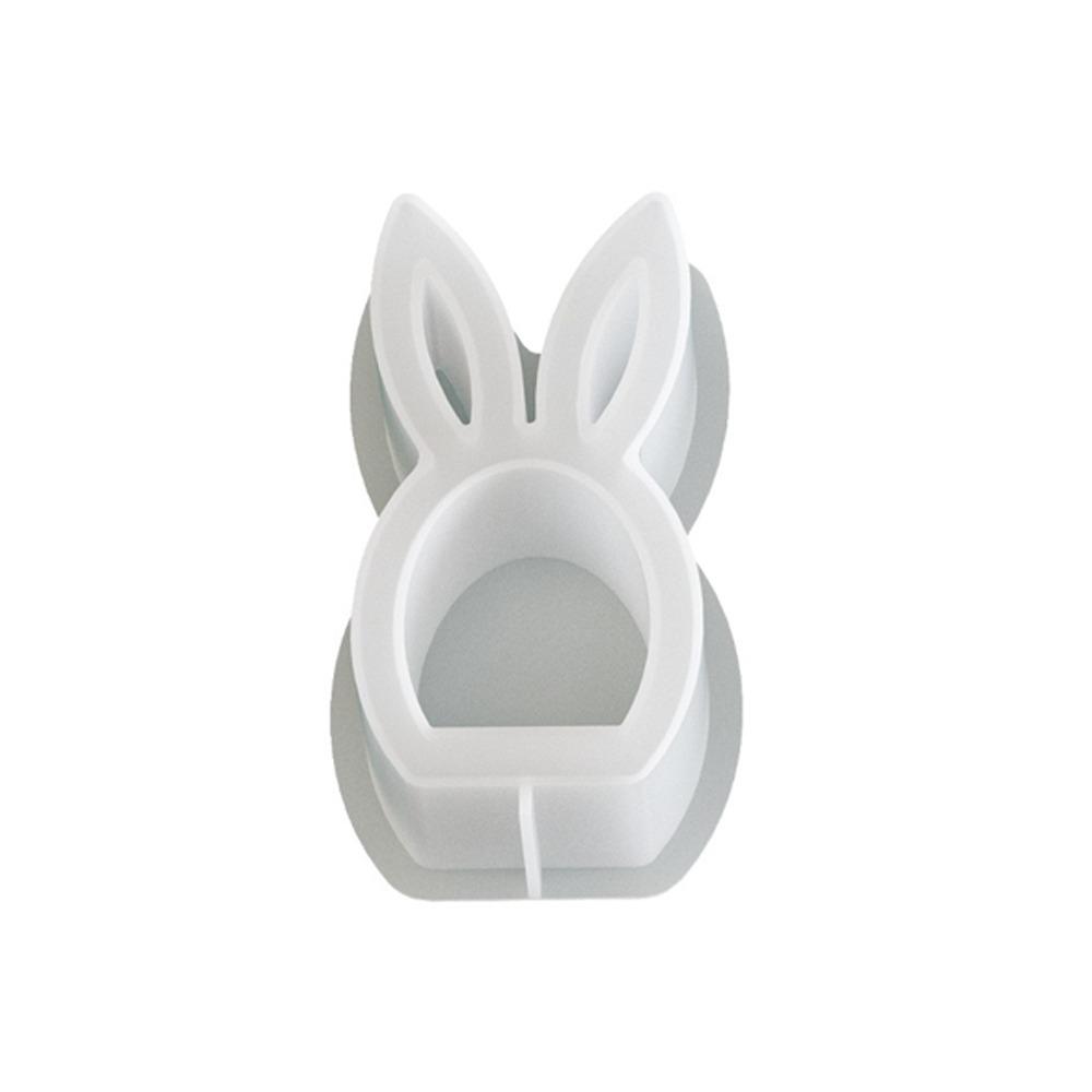 Reusable Easter Rabbit Mold Handicrafts Tea Light Cup Holder  Easter Decoration