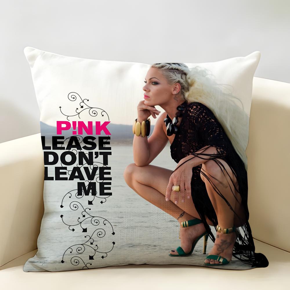 PPInk AAlecia Moore Cushion Cover Natural Linen Organic Fabric DoubleSided Printing Room Sofa Decor Pillow Case