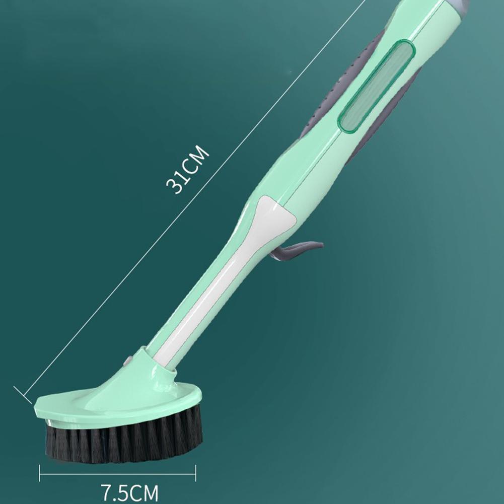 Long Handle  Pot  Brush With Soap Dispenser Kitchen Dish Brush Cookware Cleaning Tool