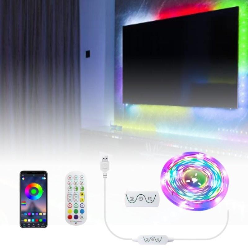 Control Remote Bluetooth Usb Tv Led Backlights 3m Rgb Color Changing Strip Light