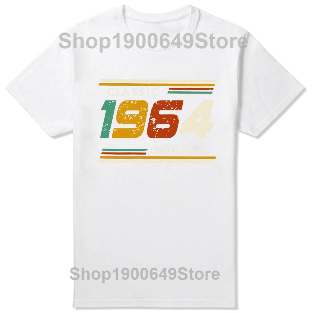 Made in 1964 Limited Edition 60 Years Of Being Awesome Tee Tops Round Neck ShortSleeve Fashion Tshirt Casual Basic Tshirts