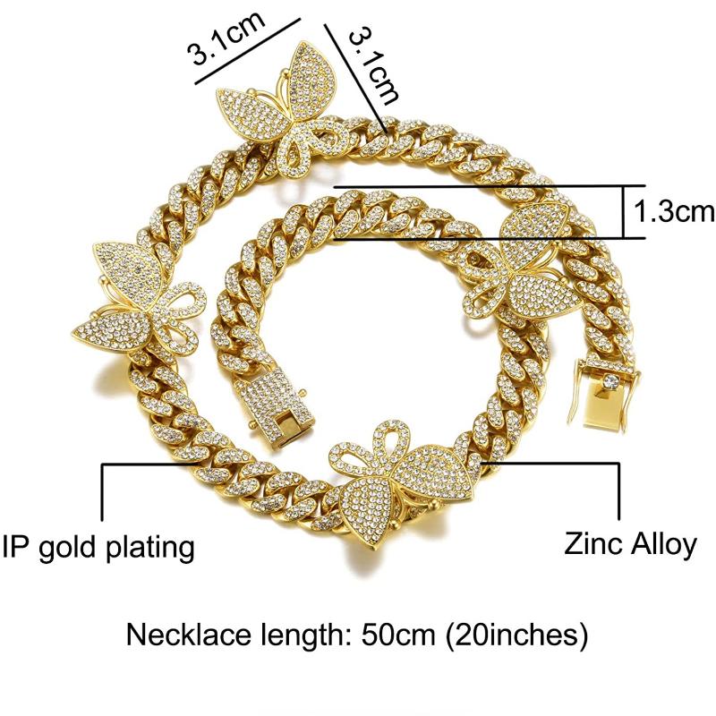 Buy Butterfly Cuban Necklace 13mm Miami 