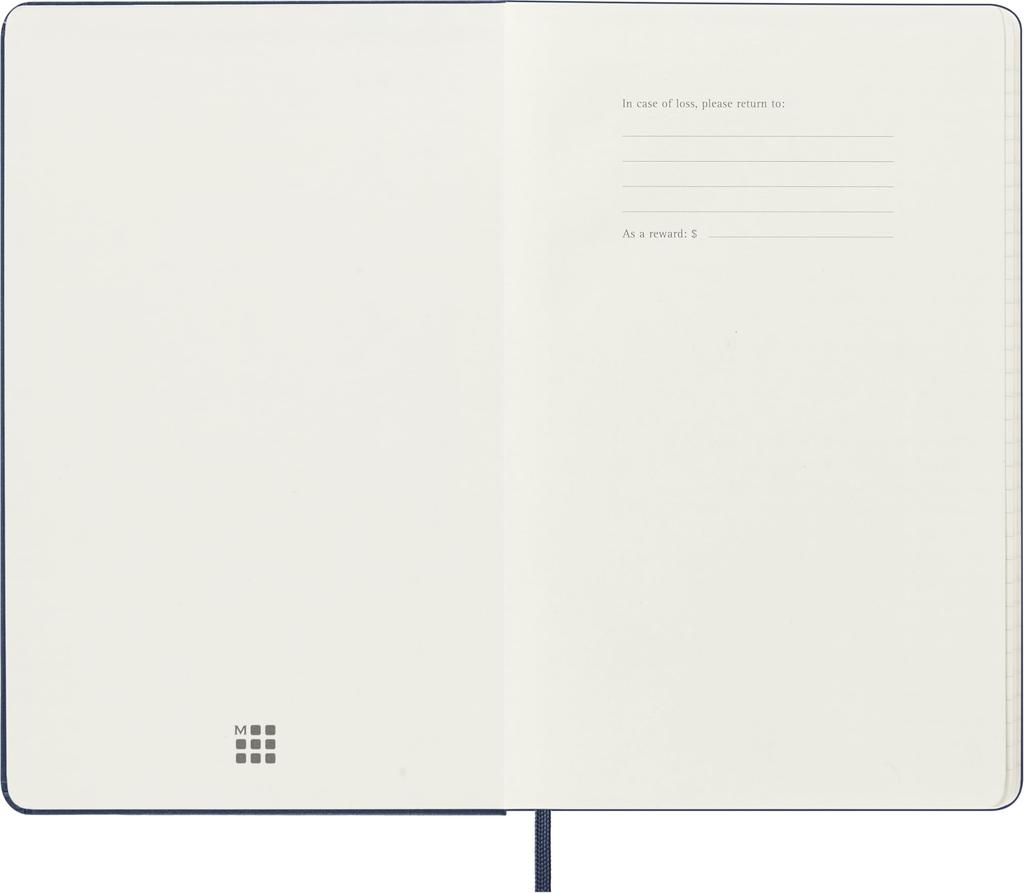 Moleskine Notebook 2025 Starting July 18 Months Weekly Diary Large Size 13cm X Height Hard Cover Sapphire Blue DHB2018WN3Y26 (Width 21cm)