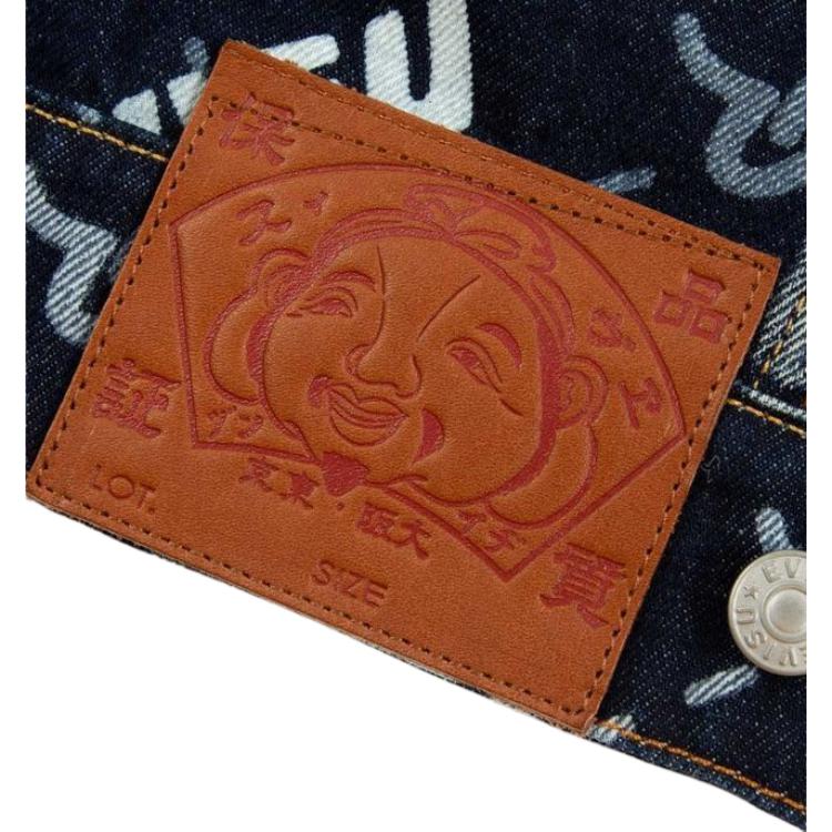 Evisu Denim Jacket Men's Denim Blue 2ESHTM3DJ719XXCT