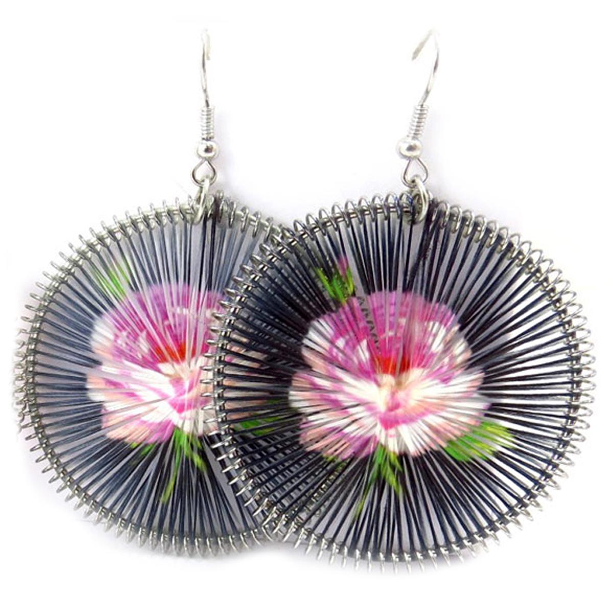 

Les Trésors De Lily [R5250] - Серьги Flora черного цвета - 47 мм