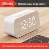 HANDUNYOU Mirror Clock Wireless Bluetooth Speaker