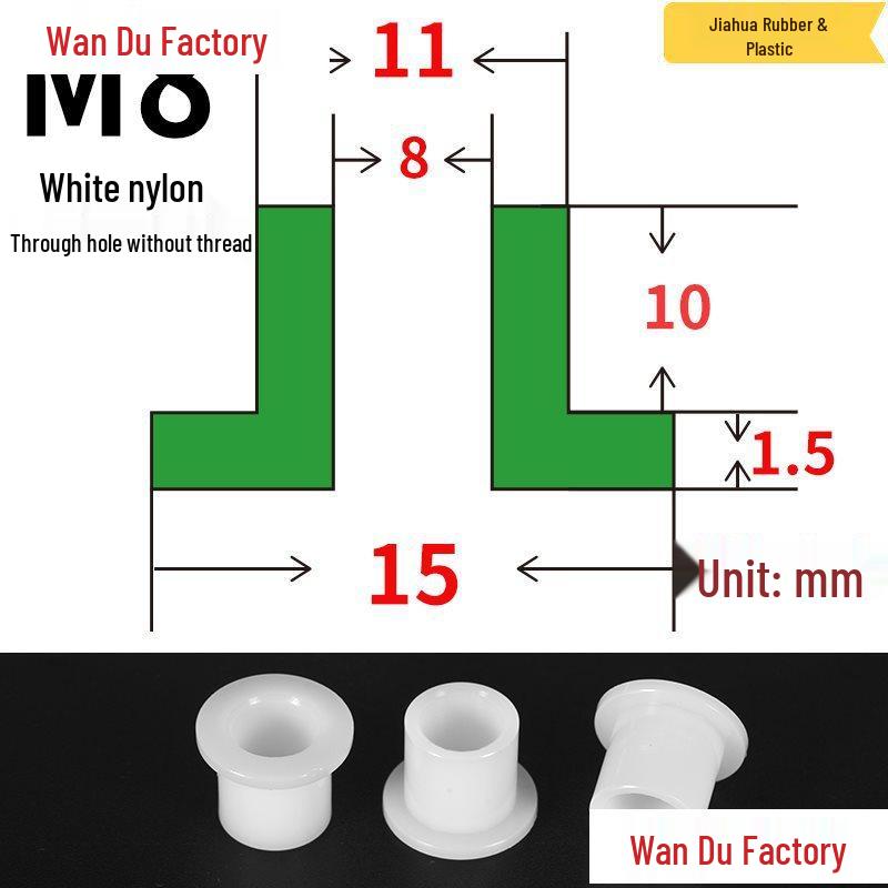 T-Shaped Nylon Insulating Bushing Spacer for M3-M35 Threads