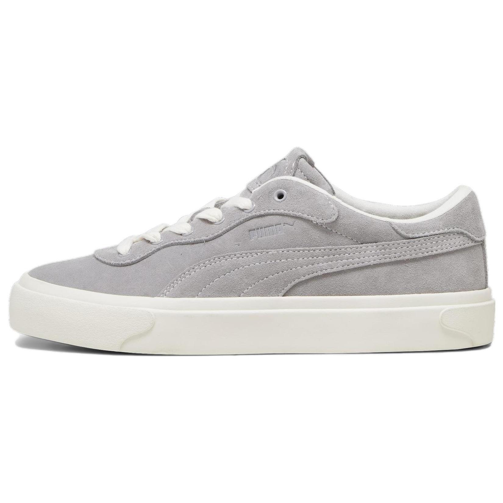 PUMA Capri Royale Suede Light Grey White Men s 393752-02 EU 35.5