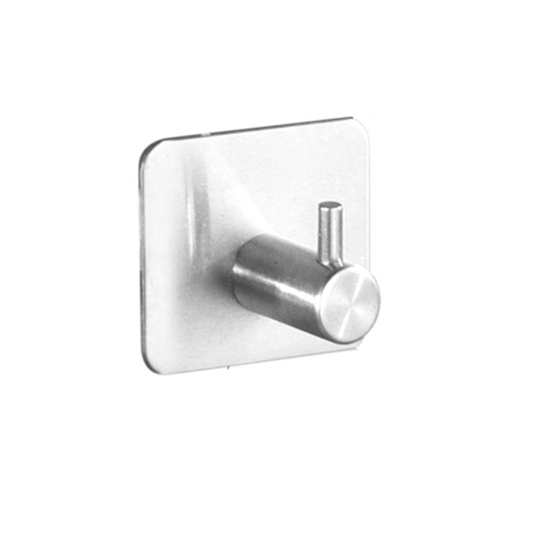 Stainless Steel Punch-Free Wall-Mounted Couple Coat Hooks