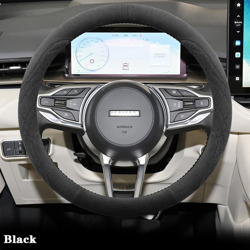 Suede Car Steering Wheel Cover For Haval H6 2011 2012 2013 2014 2015-2026 Ultra Thin Anti-slip Sweat Proof Auto Accessories