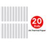 A4 Thermal Paper 20 Rolls Thermal Printing Paper 210*30mm for A4 Wireless Bluetooth A40/X8 Printer Paper Roll
