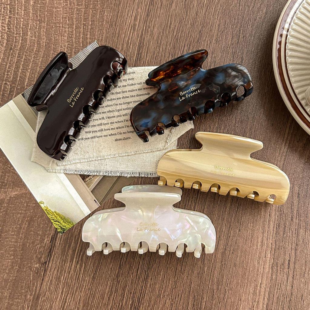 Korean-French Retro Elegant Acetate Claw Clip for Women