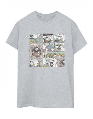Womens/Ladies Chip Â´n Dale Comic Cotton Boyfriend T-Shirt