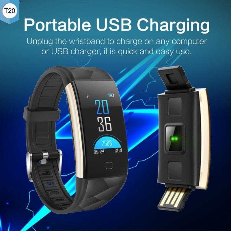 Buy T20 Sport Waterproof Smart Bracelet Support Heart Rate Blood