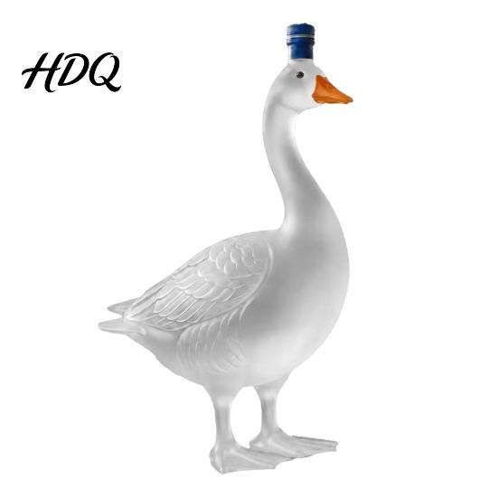 Bar Cabinet Decoration 3D Animal Whiskey Decanter 350ml Decorative Bottle Glass Bird Liquor Decanter Artistic for Wine Spirits Home Decor