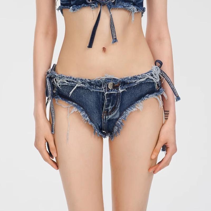 Korean Denim Two-Piece Bikini: Sexy, Slimming Swimwear for Women