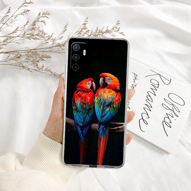 Parrot Bird Phone Case for Motorola Moto G10 G20 G30 G31 G32 G34 G35 G41 G42 G50 G51 G52 G55 G60 G60S G62 G71 G72 G75