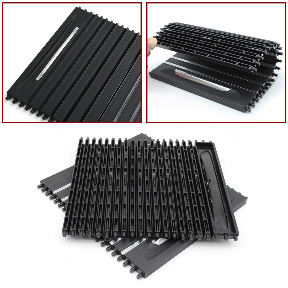 Car Interior Central Console Water Cup Drink Holder Sliding Shutters Cover Rolling Blind Tray For BMW X5 X6 F15 F16 2014-2018