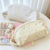Star Polka Dot Pencil Case Shell-Shape Pencil Pouch Simple Stationery Bag  Gift