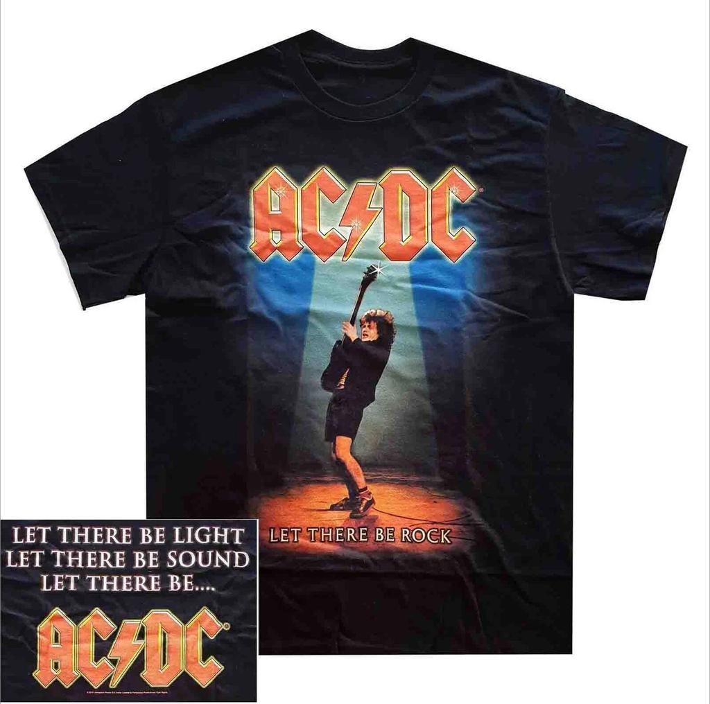 2025 Sommer Lässig Baumwolle Herren Damen AC/DC Let Rock Shirt S M L XL XXL 3XL 4XL Offizielles Band-T-Shirt