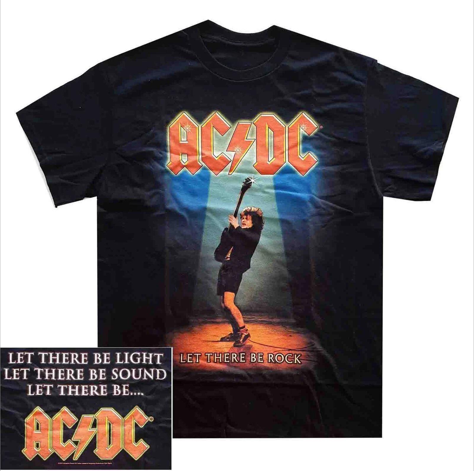 

2025 Summer Casual Cotton Men s Women AC/DC Let Rock Shirt S M L XL XXL 3XL 4XL Official Band T-Shirt 4XL
