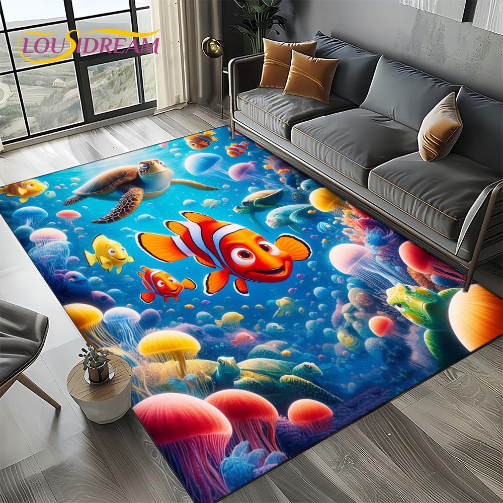 27 Style Cute Finding Nemo Cartoon Sea World Carpet Rug for Bedroom Living Room Home Sofa Decoration,kids Large Decor Floor Mat