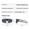 Großrahmige Fahrradbrille Kunststoffscharnier Outdoor-Sport Winddicht Bergsteigen All-in-One-Brille Skibrille