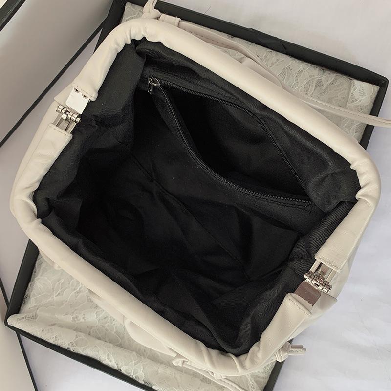 Women Party Crossbody Bag Bag PU Leather Single Shoulder Cloud Bag Dumpling Bag Messenger Bag Soft Simple Fashion