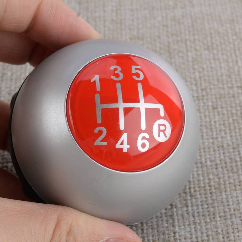 6 Speed Manual Round Ball Shape Gear Shift Knob Fit For Fiat 500 2012 2013 2014 2015 2016 2017 2018