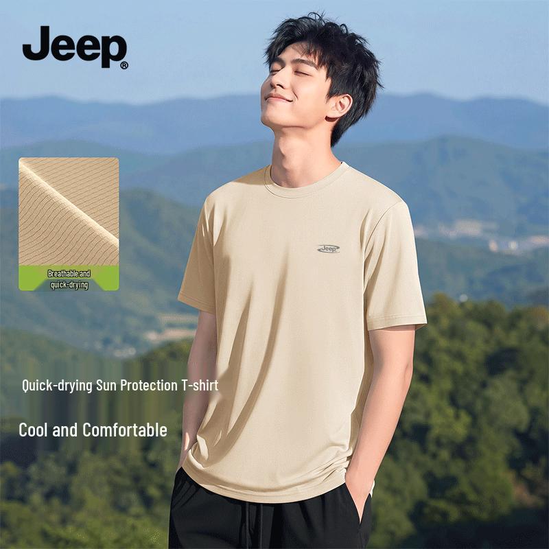 JEEP Men s Quick-Dry Sun Protection T-Shirt 4XL