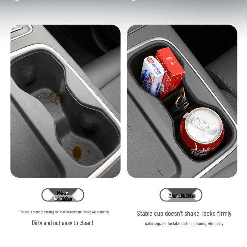 23-24 NIO ES6 Center Console Cup Holder Cover - Car Storage & Decoration Accessories