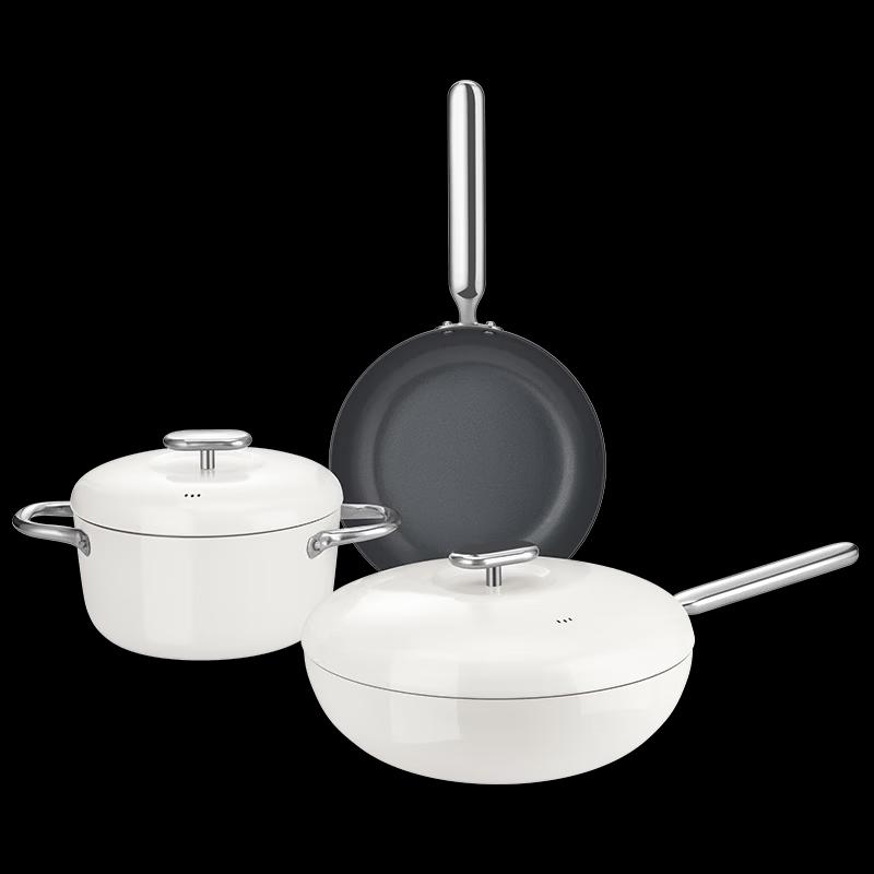 DESLON Xiaoman Series Titanium Ceramic Non-stick 3-Piece Cookware Set