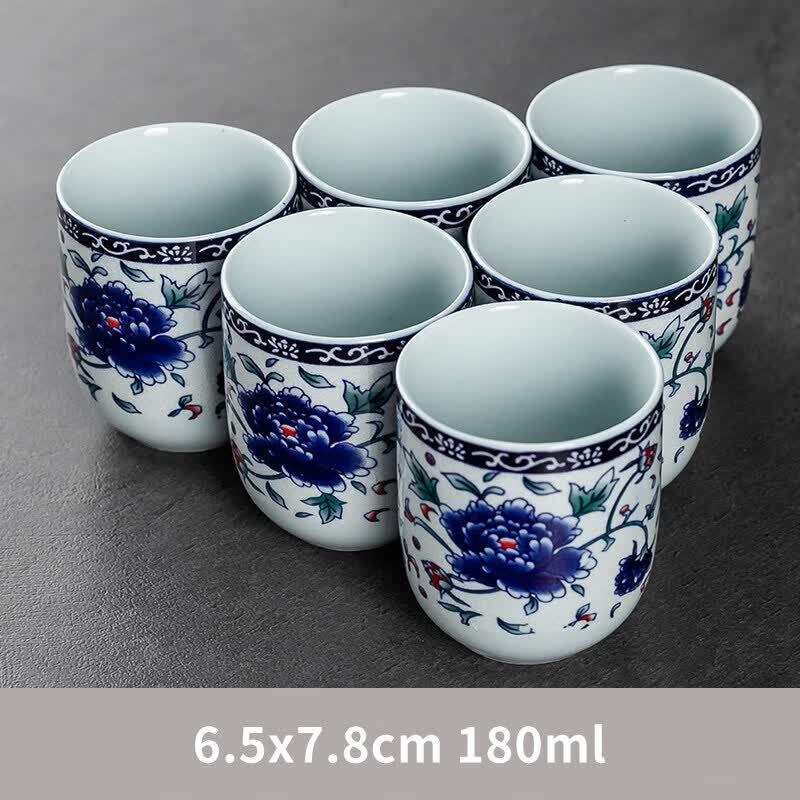 ZISIZ Large Ceramic Teapot with Glass Filter