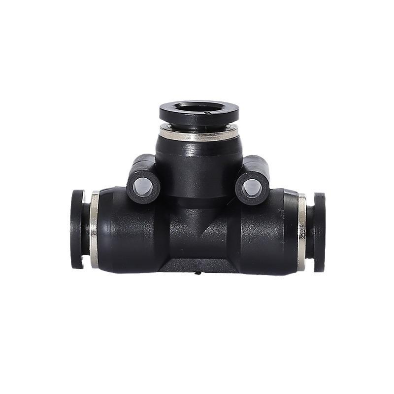 PE T-Type Pneumatic Quick Connector Push-In Component (PE-8, PE-10, PE-12, PE-16)