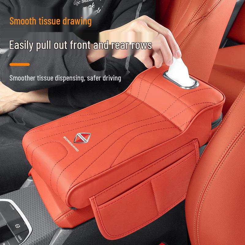 Armlehnen-Taschentuchbox für Borgward BX7, BX5, BX6, BX3, BXi7: Für die Mittelkonsole konzipiert.