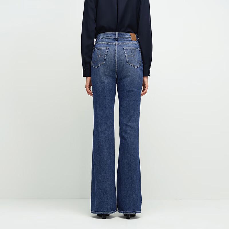 OVVOVV Women's Italian Cotton Stretch Flare Jeans