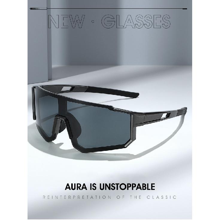 Outdoor Sports Cycling Sunglasses, Colorful, for Parkour, with Integrated Lenses, and a Tech-inspired Design for Sun Protection
