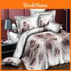 Luxurious 3d Flower Pattern Duvet Quilt Cover Bedding Set With Soft Pillow Cases