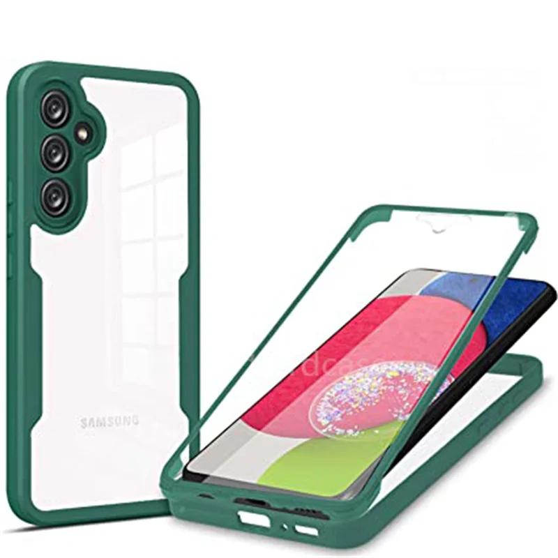 360 Doppelseitige Stoßfeste Vollkörperhülle Für Samsung Galaxy M53 M12 M22 M32 A54 A04S A14 A24 A04E A34 A23 M33 Silikonhülle