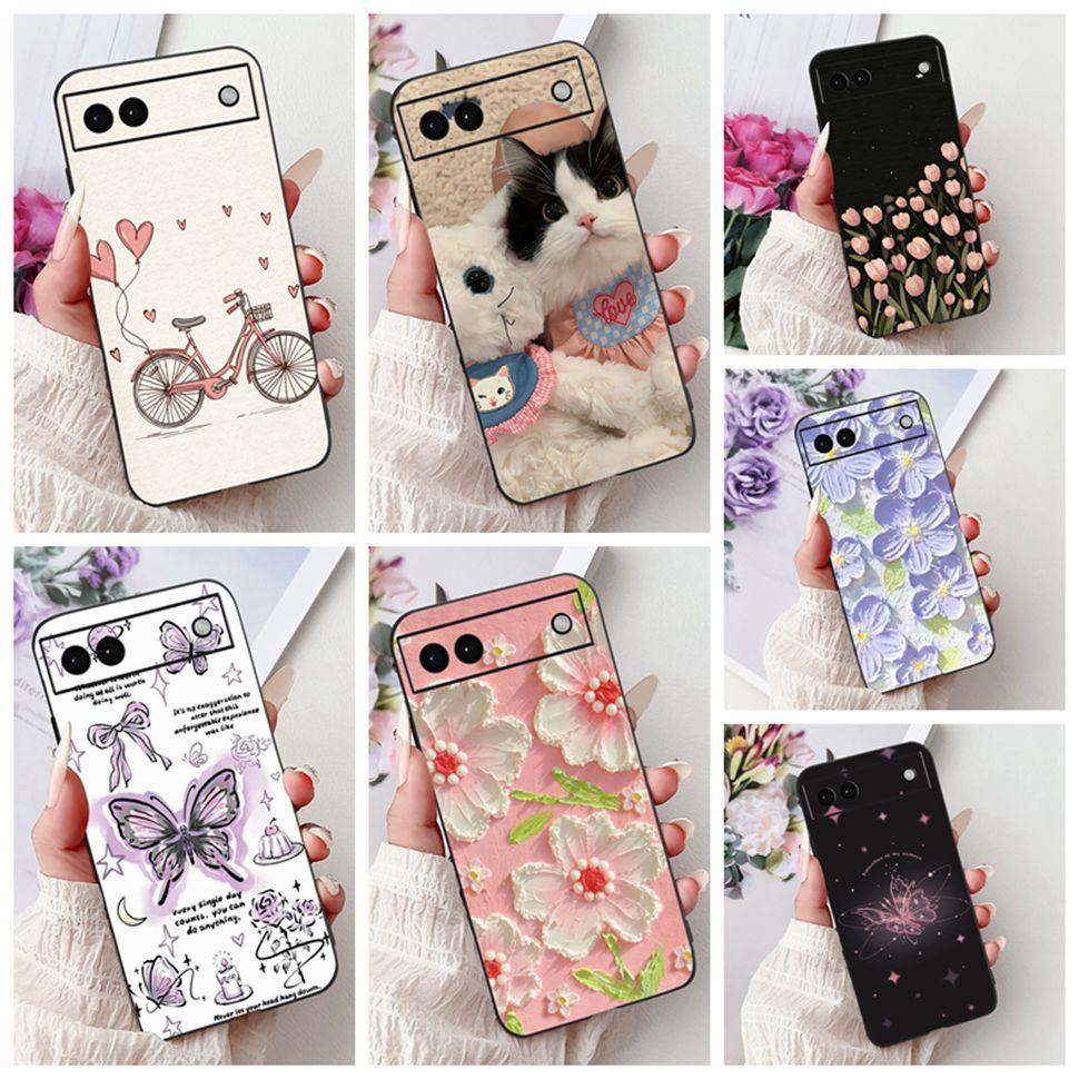 Luxury Painted Cover For Google Pixel 6A Case Soft Silicone Phone Case For Google Pixel 6A Google6A 2022 Back Cover 6.1"