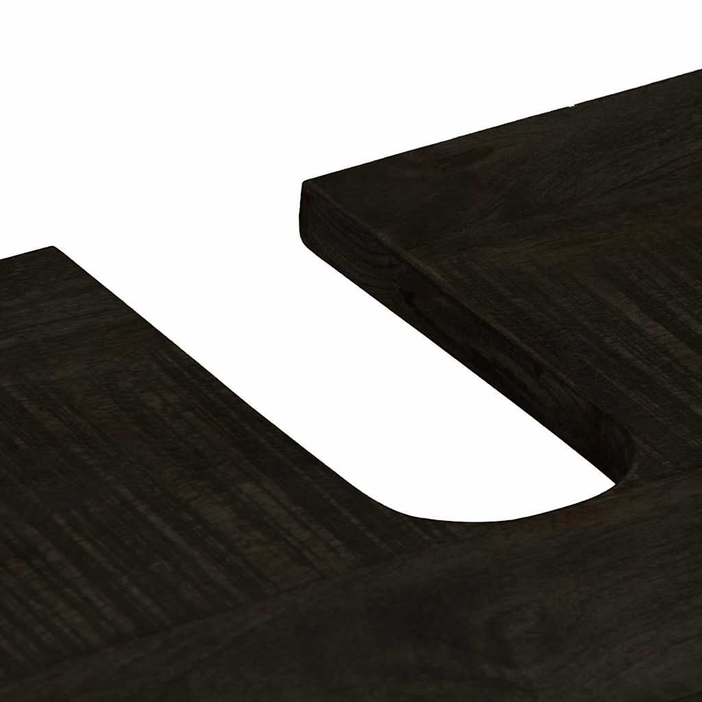 2 Piece Bathroom Furniture Set Solid Mango Wood