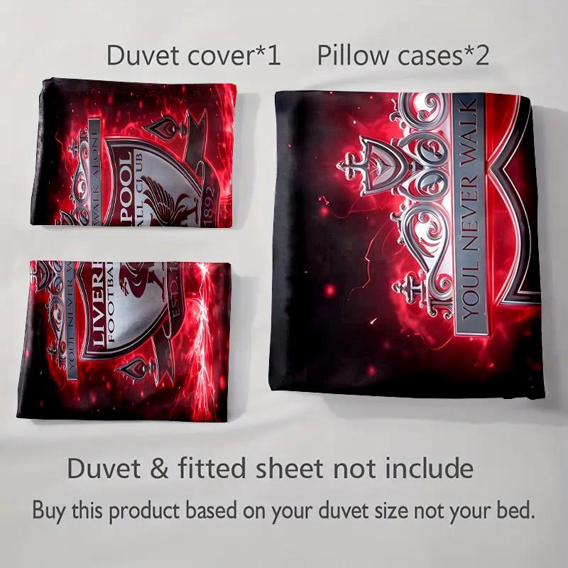 Liverpool Football Club Logo. Bedding Sets Duvet Cover Sets Duvet Covers Pillowcases(1 * Duvet Cover 2 * Pillowcases, Without Duvet Insert)