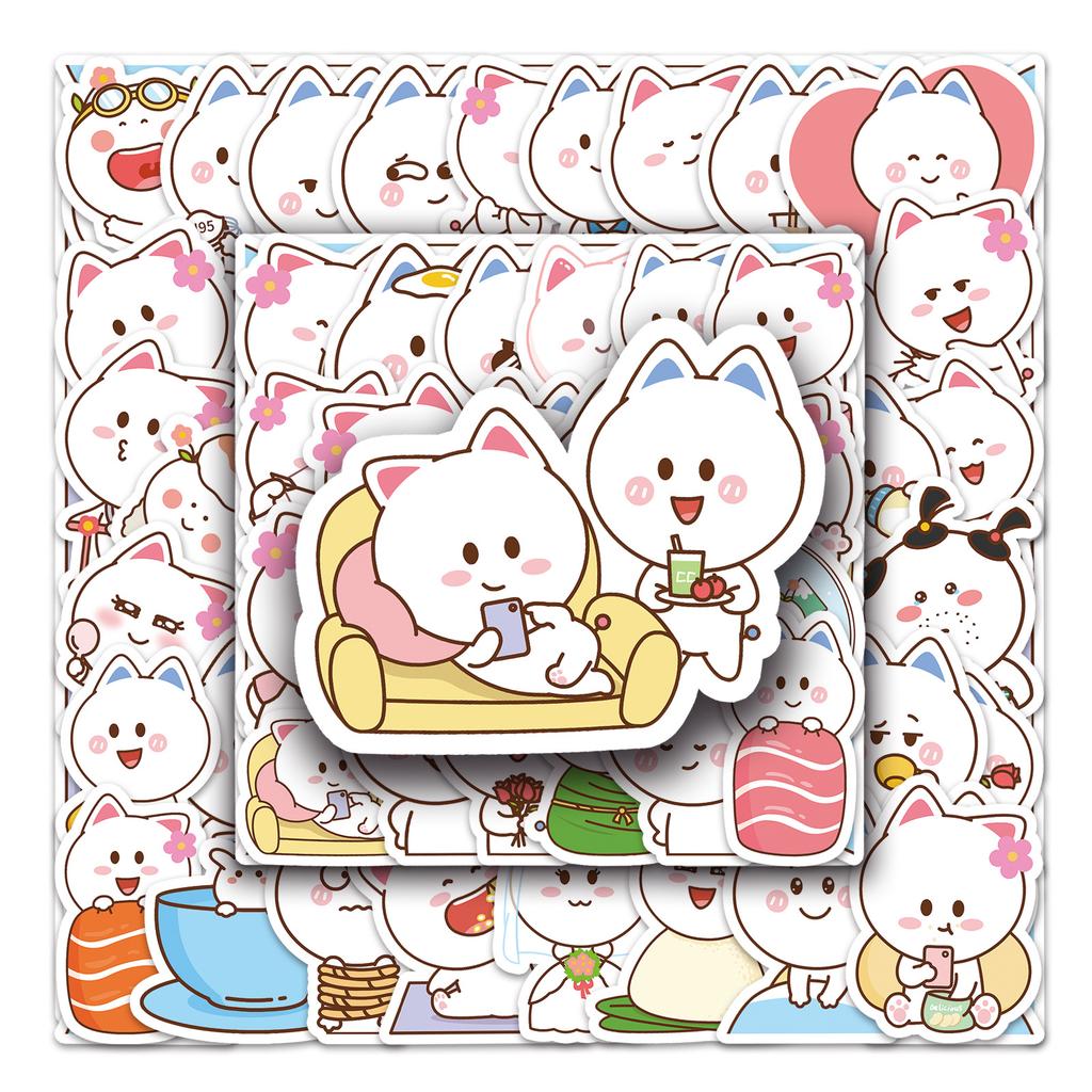 53 Cartoon Tao Xiaoxian Emoticon Pack Cute Suitcase Laptop Self-adhesive Waterproof Graffiti Stickers