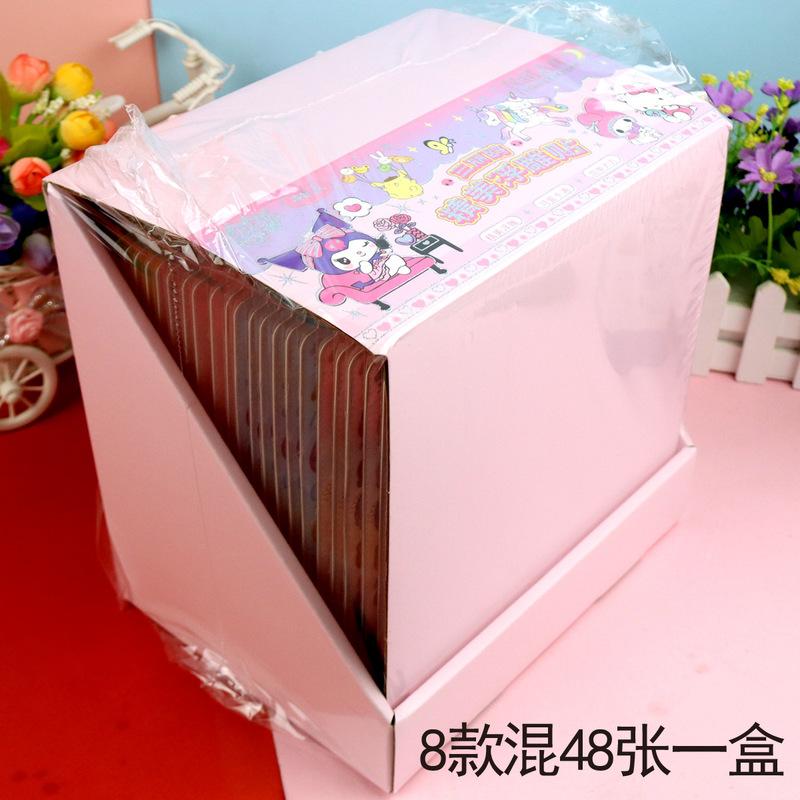 8/48pcs Cartoon Characters Creative 3d Relief Stickers Waterproof Cute Decorative Stickers Cartoon Crystal Stickers Wholesale