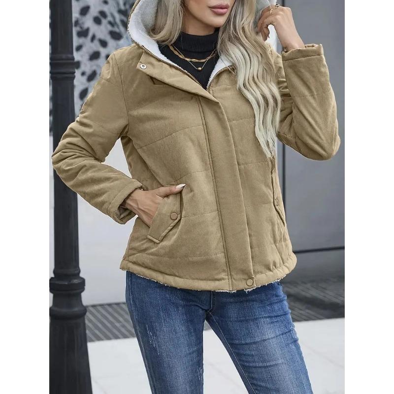

Women s Women s Cotton Clothing Casual Comfortable Hooded Short Jacket Women s Fleece Top Thermal Jacket XXL хаки